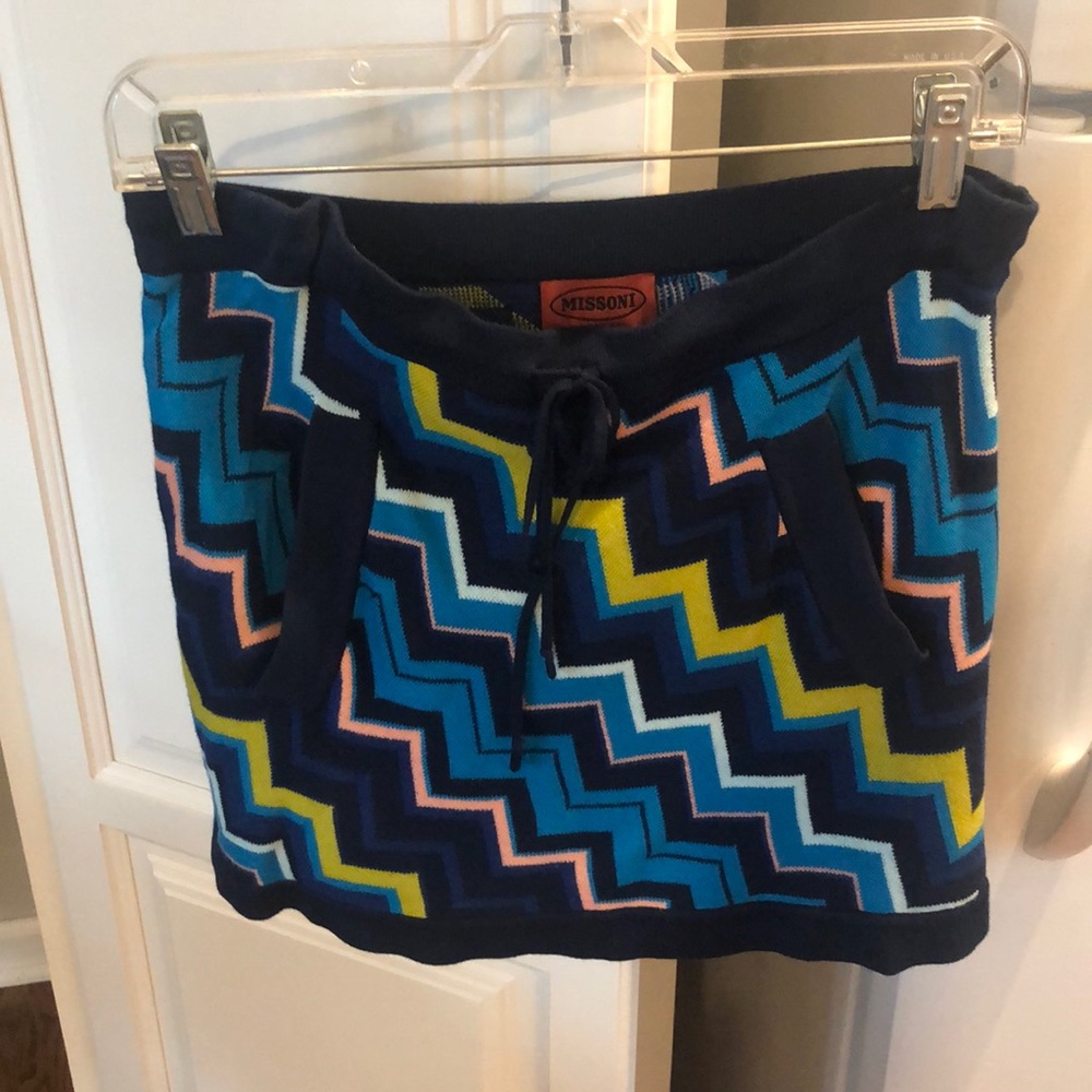 Knitted skirt with pockets